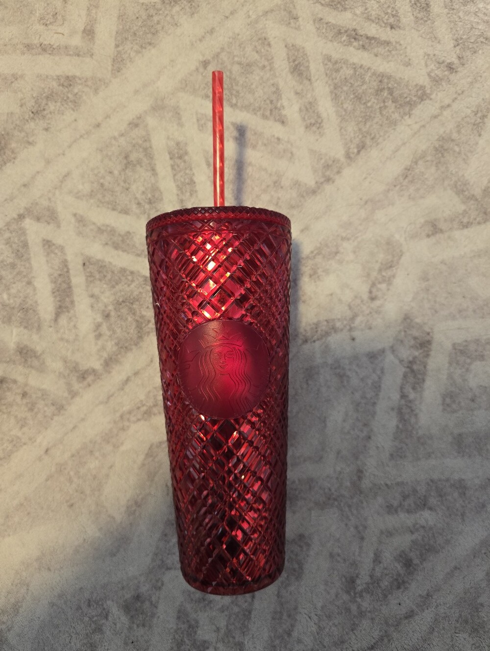 Starbucks Red Diamond Cut Tumbler